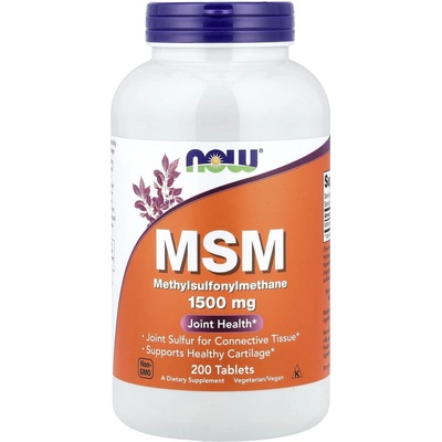 Now Foods MSM Methylsulfonylmethan 1500 mg 200 tabliet