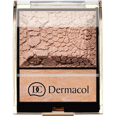 Dermacol Highlighter Palette, Rozjasňovač, 11 g, Bronze