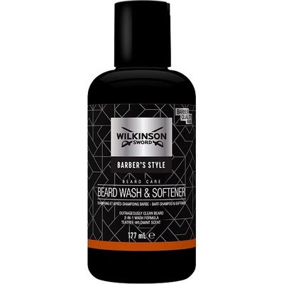 Wilkinson Sword Barbers Style Beard Wash & Softener šampón na bradu 177 ml