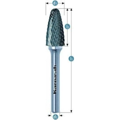 Karnasch Professional Tools Technické frézy – Klenuté se zaoblenými hranami - 11.3051-055