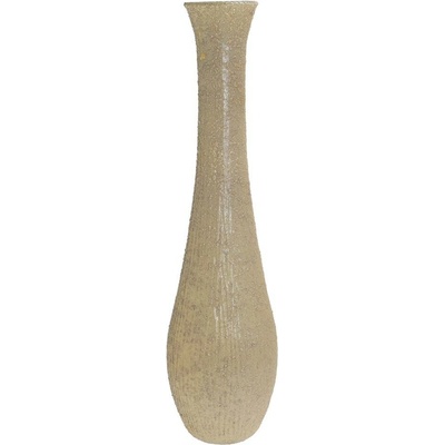 VÁZA Mica Decorations Dix z recyklovaného skla béžová - v99xh25cm