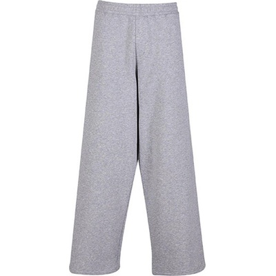 Build Your Brand Unisex široké tepláky BY442 Heather Grey