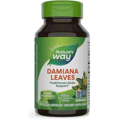 Nature's Way Damiana Leaves, 400 mg, 100 капсули, Nature's Way (12200)