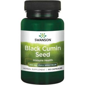 Swanson Black Cumin Seed, 400 mg, 60 капсули, Swanson (SW1361)