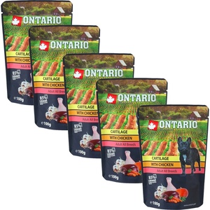 ONTARIO Капсула ONTARIO DOG Хрущял с пиле в бульон 5 x 100 г