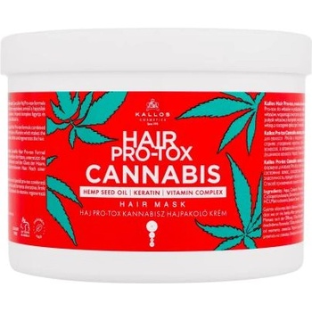 Kallos Hair Pro-Tox Cannabis маска за изтощена коса 500 ml за жени