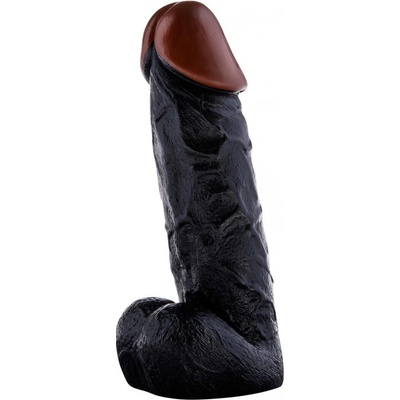 ToyJoy Prince of Namibia hnedé dildo so semenníkmi 20 x 5,2 cm