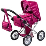 Bayer Design Количка за кукли Bayer - City Star, трансформираща се, с чанта, розова (13667AA) - baby