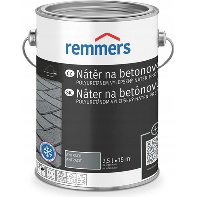 Barva na betonu Remmers polyuretanová černá 2,50 l
