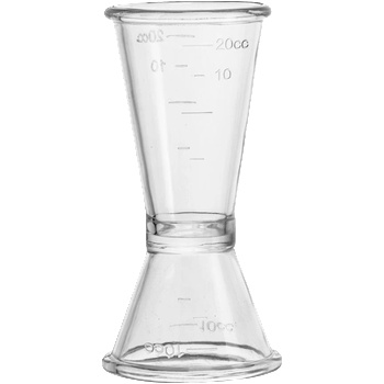 Horecano BARWARE-Мярка за алкохол двустранна акрил 10/20ml Джигър (231985) (01981637)