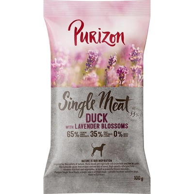 Purizon Single Meat Adult kachna s jablky a levandulí bez obilovin 100 g