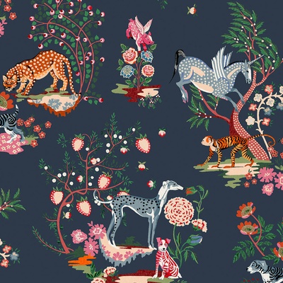 Cath Kidston 125526 vliesová tapeta na zeď, rozměry 0,52 x 10 m