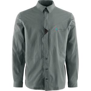 Klättermusen Мъжка риза с копчета Klättermusen Garm L/S Shirt - Teal Grey (033-3182-0213)