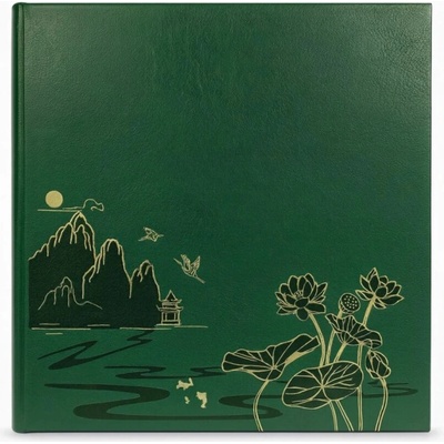 GEDEON Fotoalbum LOTUS, 10x15, šité, 200 fotografií Barva: Zelená