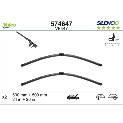 Valeo Silencio X-TRM 600+500 mm ST VM447