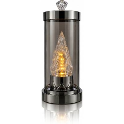 Náhrobná Sviečka Cortina lampáš čierna metalizovaná 27,5 cm