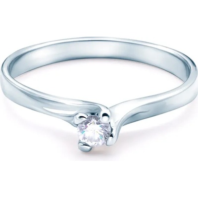 SAVICKI Годежен пръстен Solitaire: бяло злато. диамант