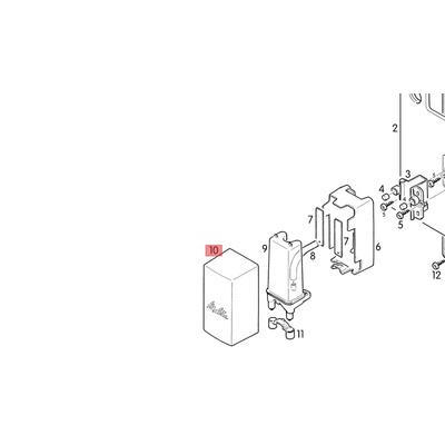 Melitta Черна декорация чучур Solo 6737818