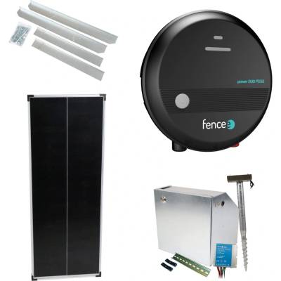 Fencee Premium sada solární ohradník - Kompletní bezpečnostní schránka + 5J zdroj, panel 100 W
