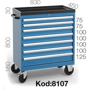 Kocel КОЛИЧКА ЗА ИНСТРУМЕНТИ С ЧЕКМЕДЖЕТА kocel - 8107 (8107)