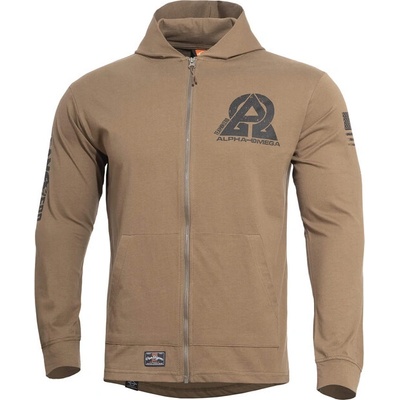 Pentagon mikina na zips Agis Instructor Zero 165g/m2 coyote