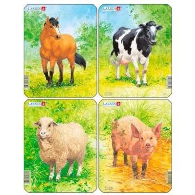 Larsen - Детски пъзел - Домашни животни - 5 части (V1)