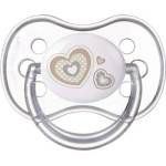 Canpol Силиконова залъгалка Canpol - Newborn Baby, 0-6 месеца, бяла (22/580_bei) - ozone