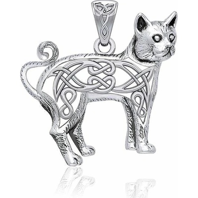 Fantasy Šperky Kočka s propletenci talisman MJW236
