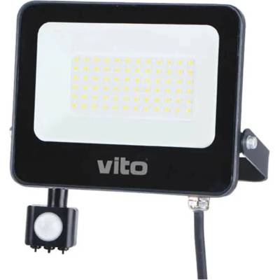 VITO Led ПРОЖЕКТОР 50w 6000k ip65 СЪС СЕНЗОР vito sava (6970233833871)