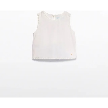 Abel & Lula Мръснобял топ за момиче Abel&Lula с фини бродерии