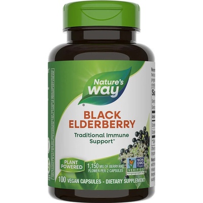 Nature's Way Black Elderberry 100 kapslí