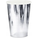 PartyDeco Poháre strieborné 220 ml