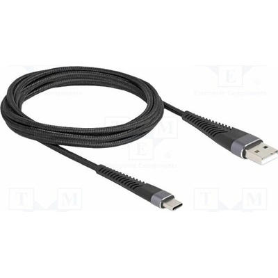 Delock 81122 USB 2.0 USB A vidlice USB C vidlice 2m černý