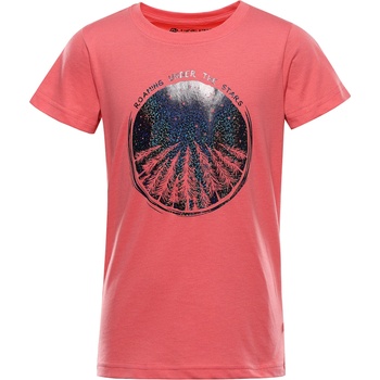 Alpine Pro Детска бързосъхнеща тениска ALPINE PRO REJO 2 корал варианта pc ALPINE PRO | Cherven | Момчешки | 104/110