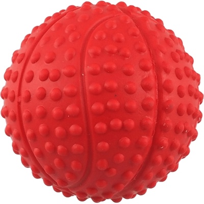 Dog Fantasy loptička basketbal s bodlinami pískacia 5,5 cm