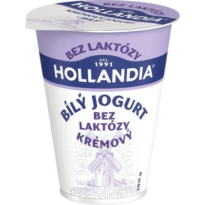 Hollandia Bez laktózy Jogurt bílý 180 g