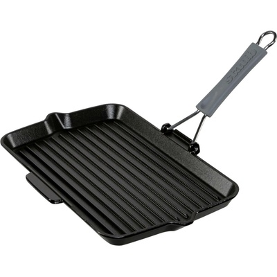 Staub indukcna gril panvica rechteckig 34x21cm cierna