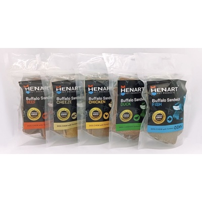 Henart Pet Products Buffalo sandwich syr S 10 ks 250 g