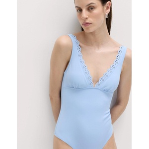 Marks & Spencer Бански костюм с формиран лодков край Marks & Spencer синя Marks & Spencer | Sin | ЖЕНИ | 10 REG