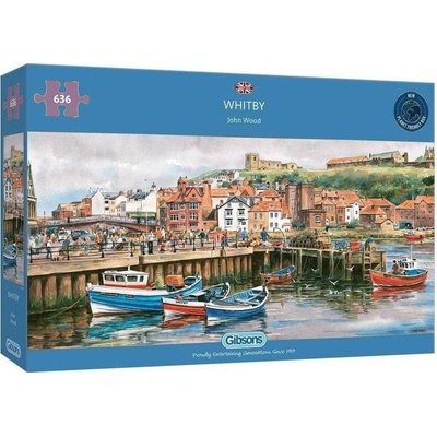 Gibsons Jigsaw Panoramic Whitby Harb 636 dielov