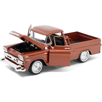 MOTORMAX GMC 100 Wideside Pick-up 1958 hnědá 1:24