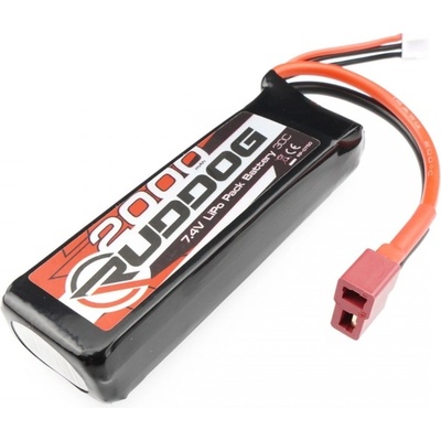 RUDDOG 2000mAh 30C 7.4V LiPo Pack s T-DYN
