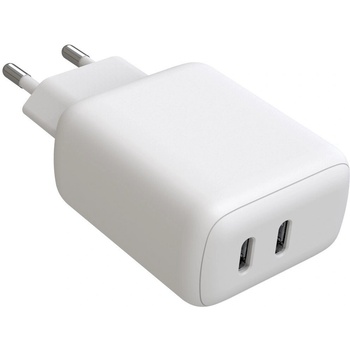 Image 1 of TECHLY IPW-USB-2C35W зарядно за мобилни устройства Ноутбук, Смартфон, Таблет Бяла Променлив ток (AC) Бързо зареждане На закрито (TLY_368710)