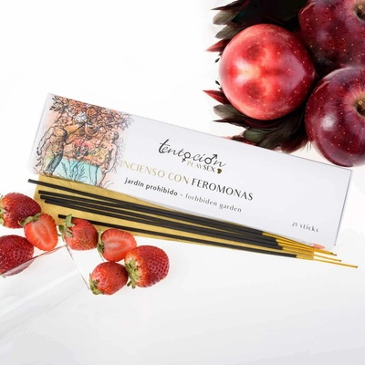 TENTACIÓN PLAY SEX PACK OF 25 PHEROMONE INCENSE STICKS WITH FORBIDDEN GARDEN SCENT