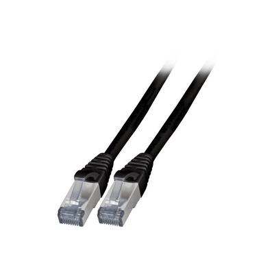 EFB-Elektronik RJ45 Patchkabel S/FTP, Cat. 6A, TPE, 3m, schwarz (K5538SW. 3) (K5538SW.3)