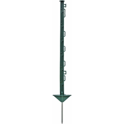 Fencee Plastový stĺpik pre elektrický ohradník, dĺžka 74 cm, 7 očiek, zelený