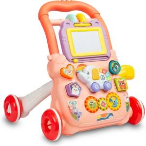 Caretero Toyz Образователна Проходилка Zoo Pusher Pink Caretero Toyz Проходилка