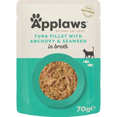 Applaws Cat Natural tuniak s celými sardelami vo vývare 48 x 70 g