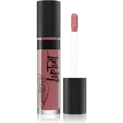 puroBIO cosmetics Lip Tint течно червило с матиращ завършек цвят 06 Dark Pink 4, 8ml
