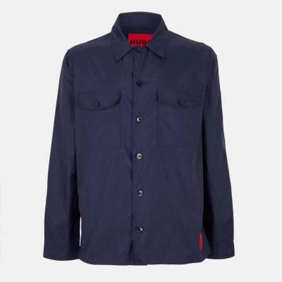 Hugo Men's Enalu Structured Overshirt - Blue